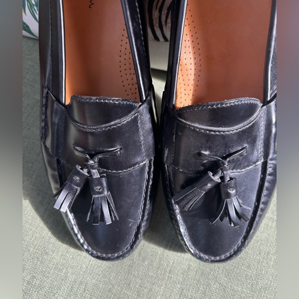 Cole Haan Men's Black Pinch Tassel Loafers Size 9.5 - Picture 3 of 6